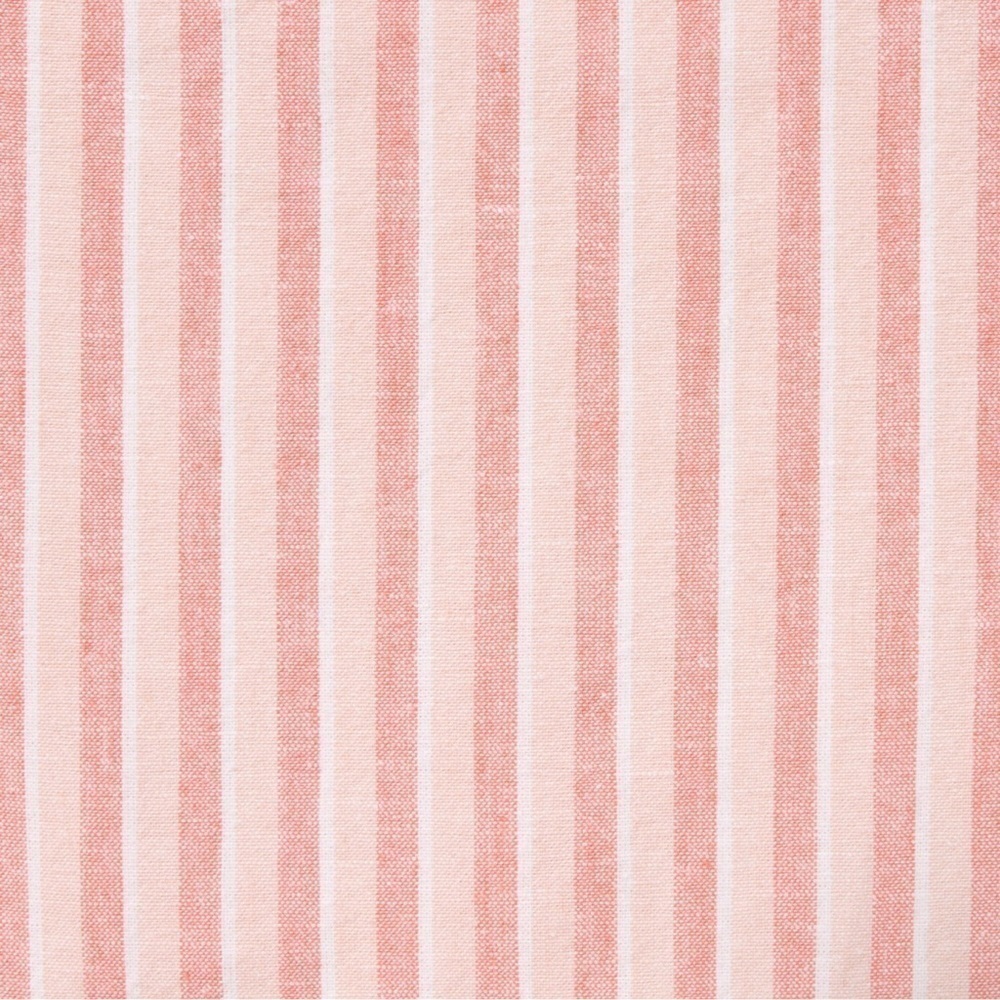 UNIQLO WOMENS PAPER BAG TIE WAIST COTTON LINEN BLEND STRIPE SHORTS LT ORANGE M - Picture 2 of 5